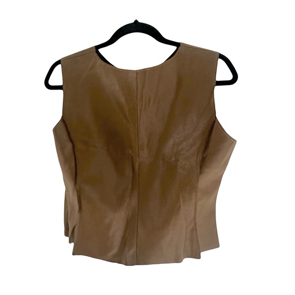 Jacqueline Conoir Faux Leather Top L - Picture 3 of 4